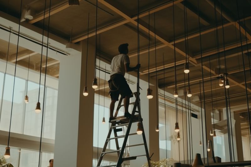 Lighting Installation in Commercial Space